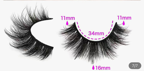 Dramatic Wispy Mink Lashes 5D